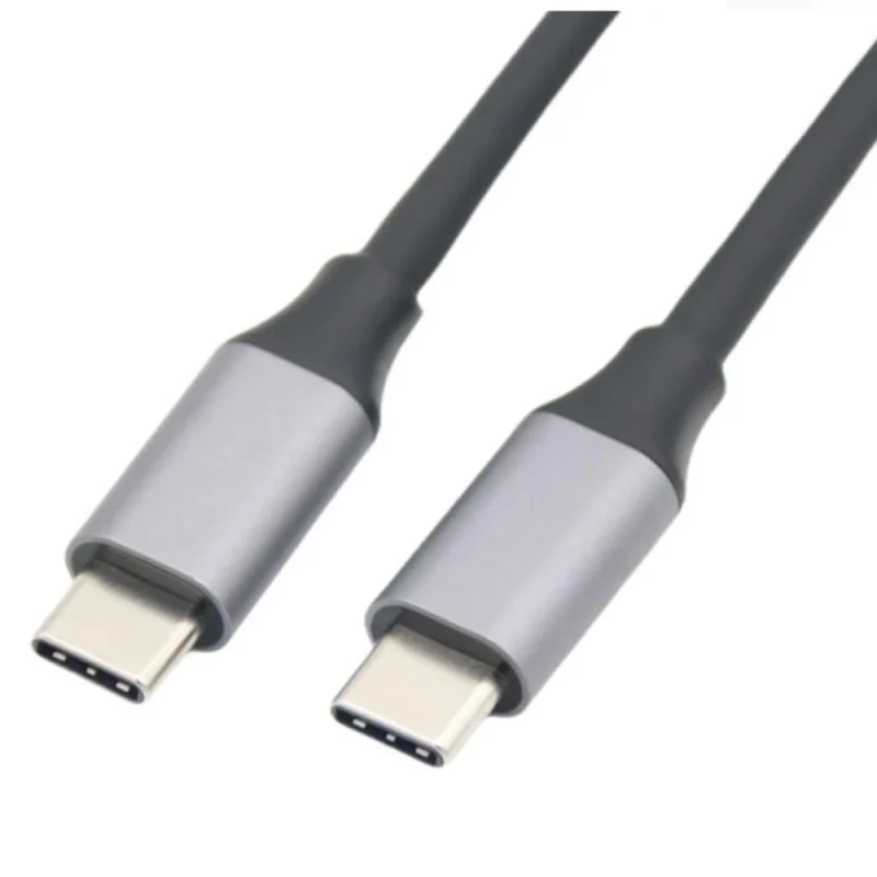 Dual-Type-C-USB-3.2-Male-to-Male-Extension-Cable-PD-Fast-Charge-4K-Video-Gold-Plated-for-Monitor-Speaker-Use