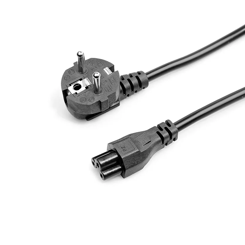 Electrical-Extension-Wire-Europe-Standard-Socket-to-IEC-C5-Plug-Power-Cable-Mickey-Mouse-Female-Socket-EU-3-Pin-Plug-Power-Cord