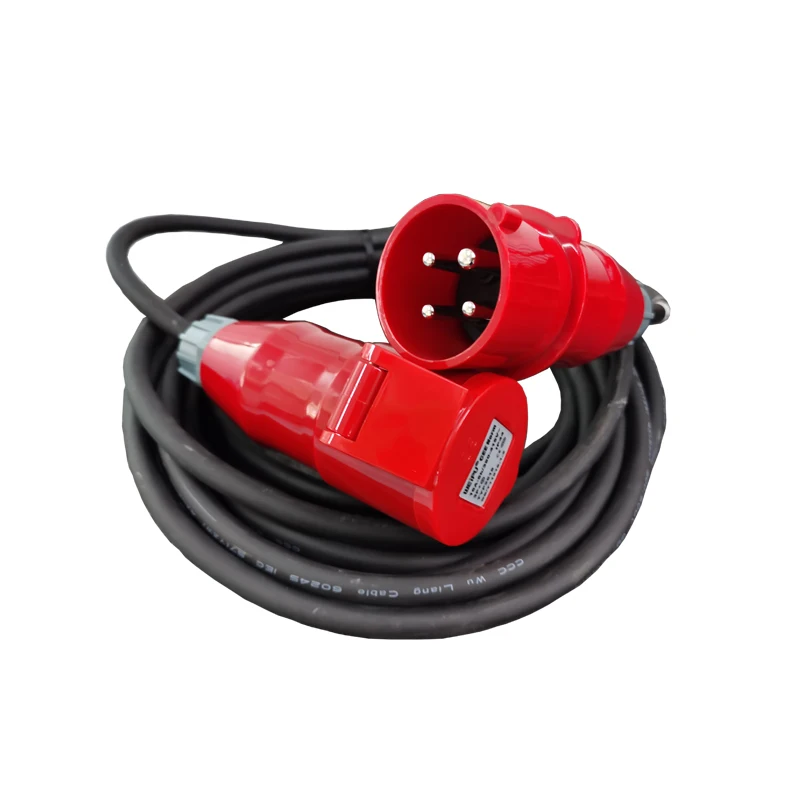 Electrical-Hoist-Motor-Power-Supply-Extension-Cord-with-16A-4Pin-Three-Phase-Connectors