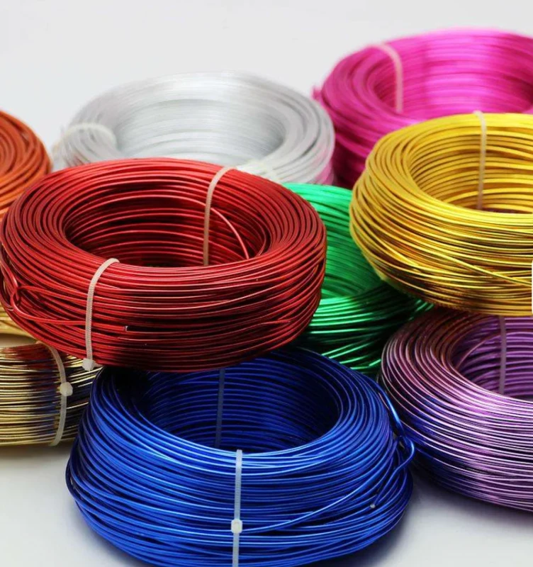 Electro-Galvanized-Metal-Colored-Aluminum-Baling-Wire-Fine-Diameter-0.3-1.0mm-Easy-to-Bend-Strong-Flexibility
