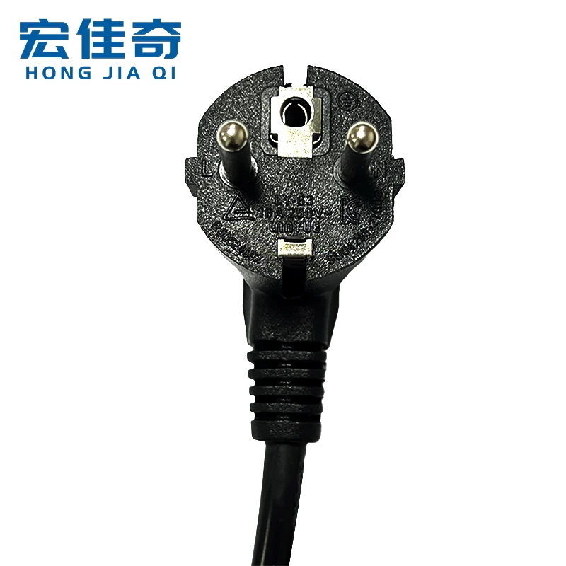 Europe-CEE7-7-IEC-C13-Power-Cord-SJTW-Wire-Type-IP11-Level-Europe-Compatible-Computer-Plug-Extension-Cords-2-Outlets-1.8m