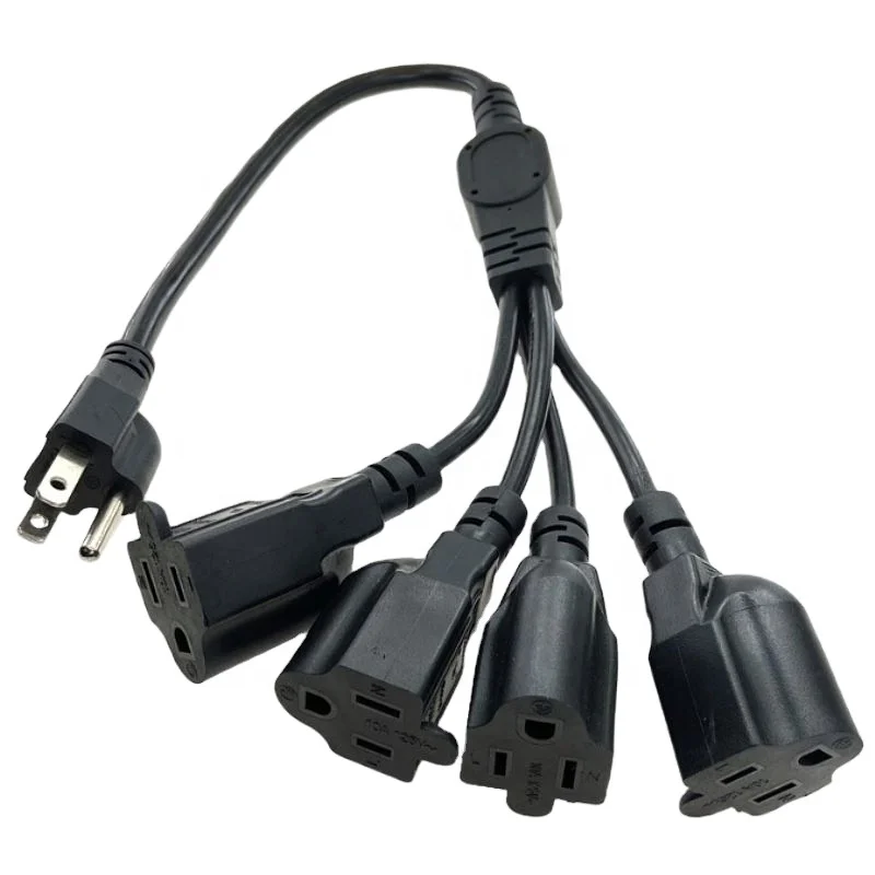 Extension-Cord-USA-Standard-IEC-C13-Mains-Cable-Lead-Wire-12ft-North-American-Power-Cord