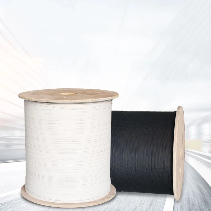 FTTH-Fiber-Optic-Drop-Cable-1-Core-2-Core-Outdoor-Indoor-3-Steel-Wires-Reinforced-G657-Bending-Resistant-LSZH-PVC-Jacket-2200N
