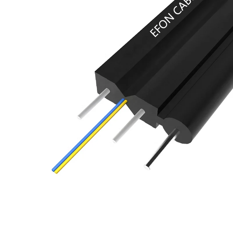 FTTH-LSZH-Outdoor-Single-Mode-1-2-4-6-8-12-24-48-96-144-Core-GJYXCH-GJYFXCH-Fiber-Optic-Drop-Cable-with-Patch-Cord