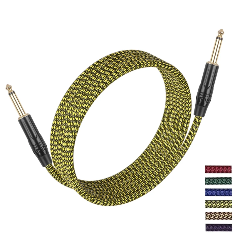 Factory-Customization-Length-Guitar-High-Quality-Cables-Instrument-Cable-6.35mm-OFC-Audio-Electric-Guitar-Cable-Professional
