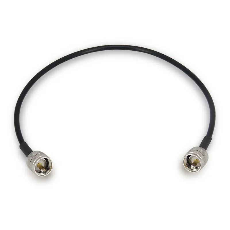 Factory-Direct-Sales-Low-Loss-RG58-Cable-Assembly-with-UHF-Male-Connector-Length-1-m-50-Ohm-for-Communication