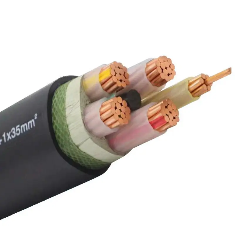 Factory-Direct-ZA-Grade-Copper-Conductor-XLPE-Insulation-PVC-Jacket-Fire-Resistant-Industrial-NH-YJV-Cable-Customizable