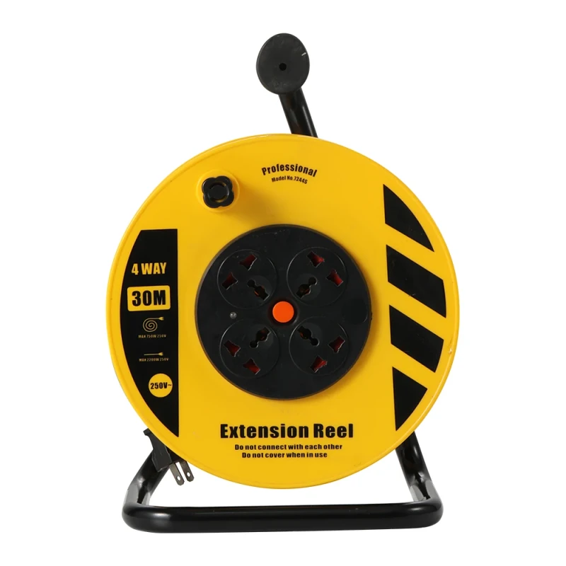 Factory-Electric-Extension-Cord-Reel-50-Meters-30-Meters-EU-UK-Universal-Socket-Cable-IEC-Female-BS-Male-13A-Rated-Current-25M
