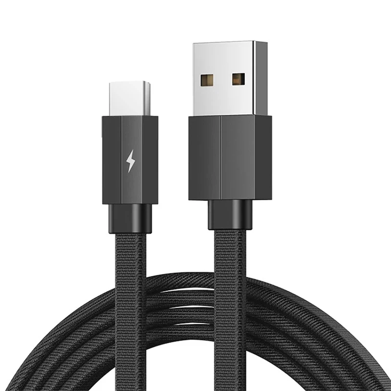 Factory-High-Quality-USB-Type-C-Fast-Charging-Data-Cable-Mobile-Phone-Tablet-Compatible-iOS-Android-Flat-Cable