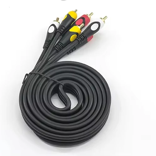Factory-Low-Price-3-Rca-Male-to-3-Rca-Male-Av-Cable-Video-Cable-Connector-Plug-Stereo-Audio-Cable