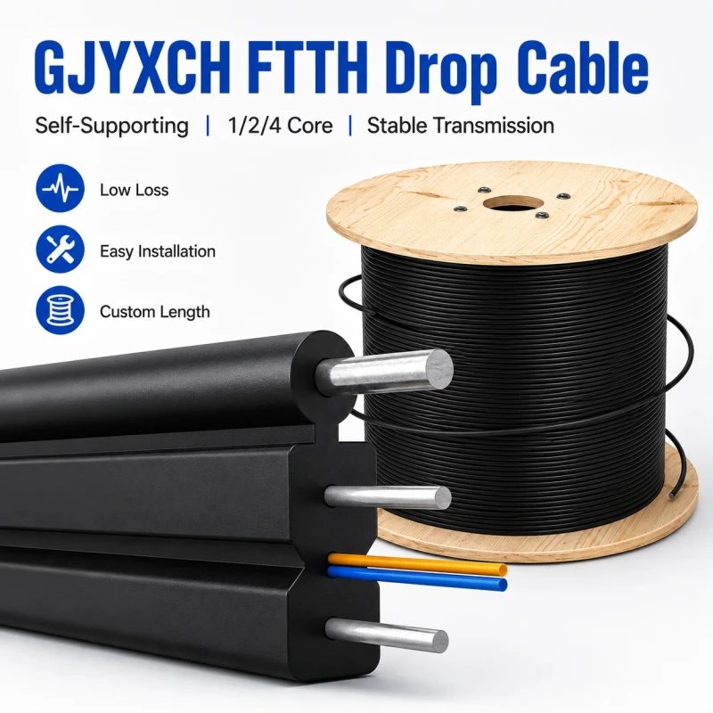 Factory-Price-FTTH-Drop-Cable-Single-Mode-2-Core-LSZH-Butterfly-Fiber-Optic-Drop-Cable