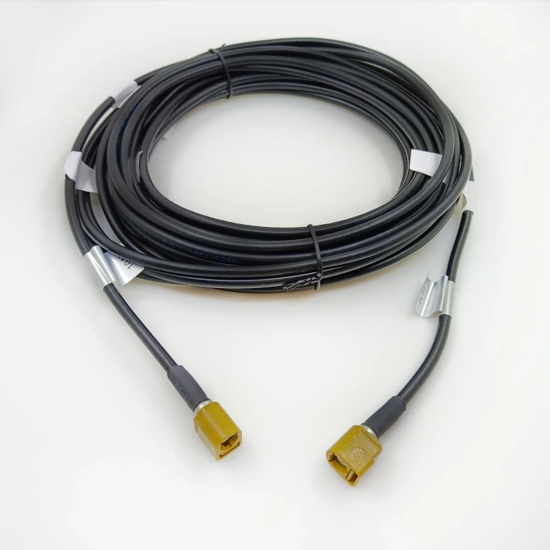 Fakra-Female-K-Code-to-Female-Connector-Coaxial-Cable-with-Braided-Shield-50ohm-Customizable-Length-for-Telecom-Communication