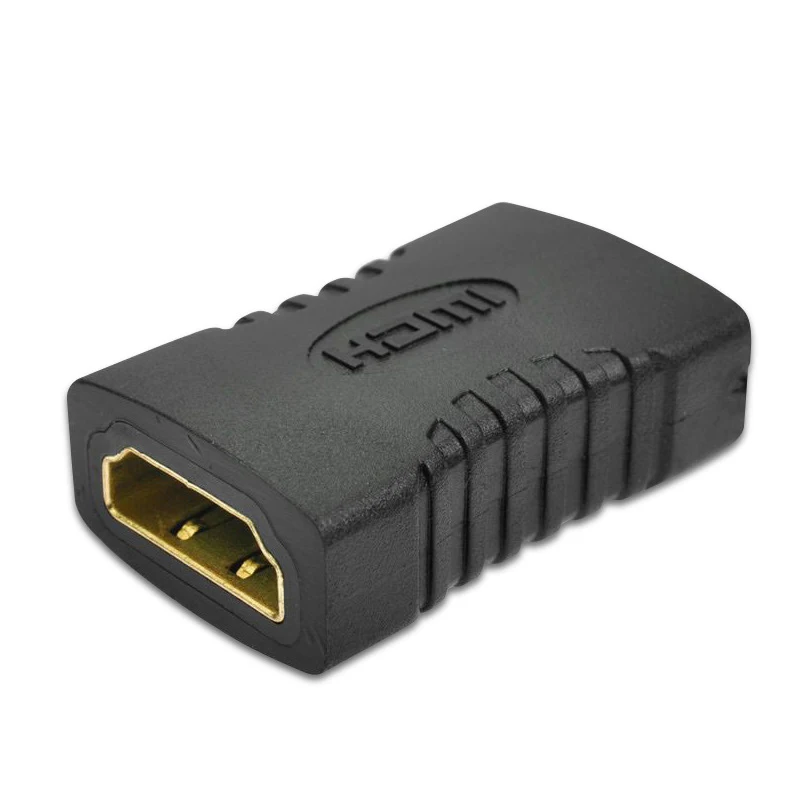 Fast-Shipping-in-Stock-HDMI-Female-to-Female-Straight-Through-Adapter-Female-Black-HDMI-Adapter-Extension-Header-Version-1.4