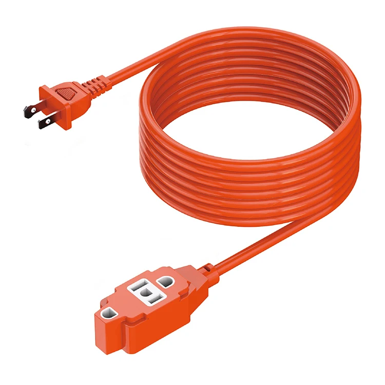 Flexible-Power-Cables-2-Core-Cable-Wire-Extension-Cord-Usa-the-Pin