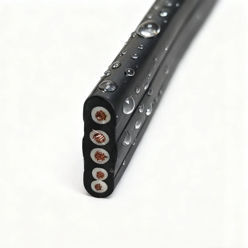 Flexible-Rubber-Flat-Submersible-Pump-Cable-Bare-Copper-IP54-Waterproof-450-750V-Rated-Voltage-6MM-10MM-25MM-Sizes-Industrial