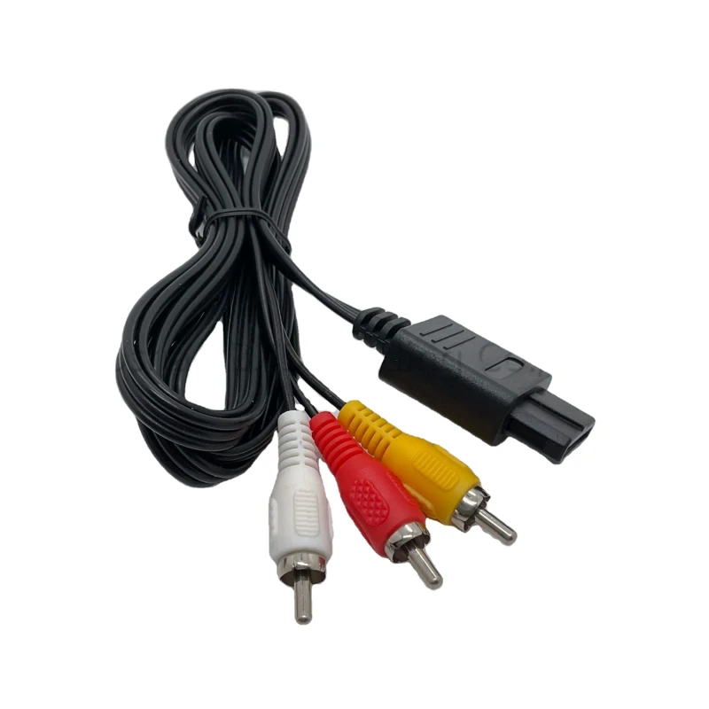 For-Gamecube-AV-Cable-RCA-Audio-Video-Cable-TV-Lead-for-NGC-Console-for-SNES-for-N64-Console-AV-Cable