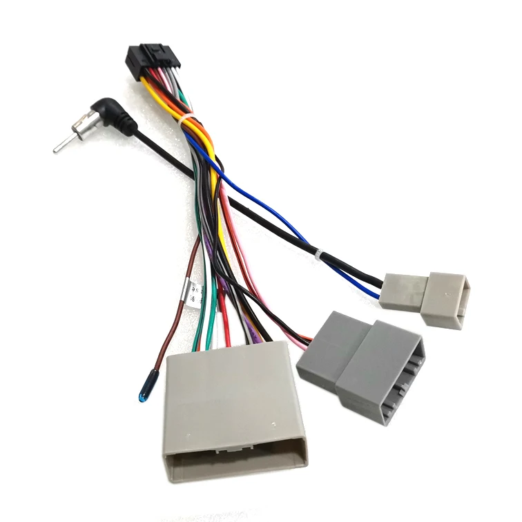 For-Honda-Civic-CRV-Car-Multimedia-16Pin-Wiring-Connector-with-Radio-Antenna-Adapter-Audio-Video-Power-Wire