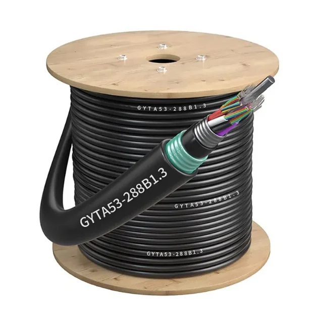 GYTA53-Fiber-Optic-Cable-Single-Mode-12-Core-Double-Steel-Tape-Armored-Direct-Burial-Outdoor-Loose-Tube-Waterproof