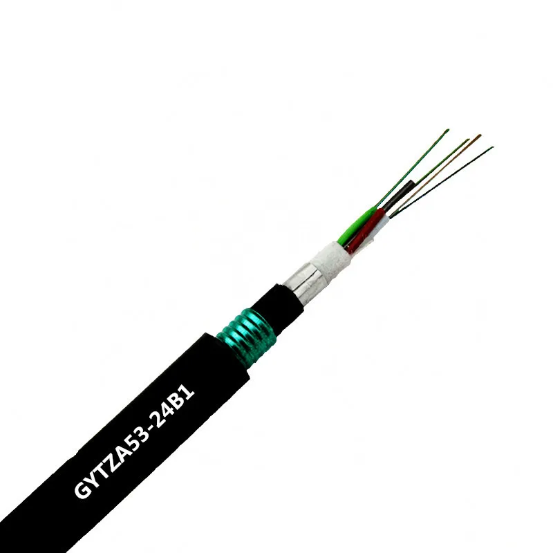GYTZA53-Aluminum-Sheath-Underground-Single-Mode-Flame-Retardant-Armored-Fiber-Optic-Cable-Outdoor-Communication-Cable