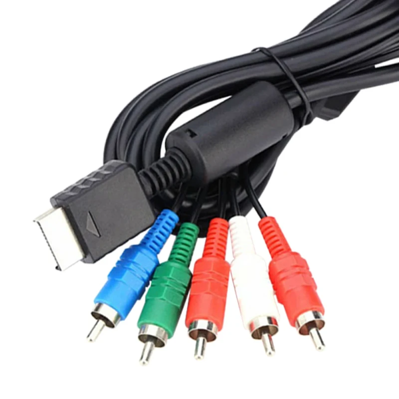 Game-Console-Audio-Video-AV-Cable-1.8m-6ft-HDTV-Component-Cord-for-Playstation-2-3-for-PS3-PS2-Games-Accessories