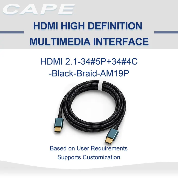 Gaming-2.1-Cable-4K-120Hz-8K-Fiber-High-Speed-Cat6-Cat8-Ethernet-LVDS-Audio-Power-Industrial-Custom-Wire-Harness