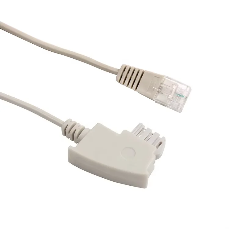 German-Style-6P2C-to-8P2C-Telephone-to-Network-RJ45-2C-DSL-Ethernet-Cable-Communication-Cables