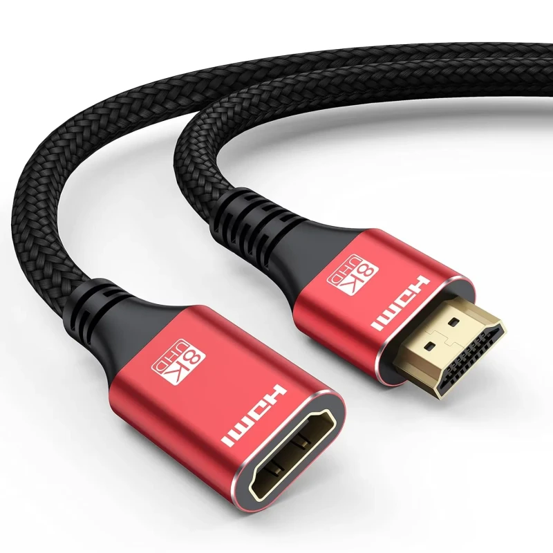 Gold-Plated-2.1-Extension-Cable-8K-60Hz-4K-120Hz-Compatible-Monitor-Laptop-Microphone-Audio-Video-Cables-0.5m-1m-2m