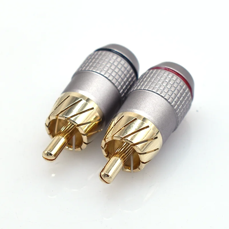 Gold-Plated-Pure-Copper-RCA-Plug-Audio-Video-Connector-3A-12V-Durable-Over-5000-Cycles-for-Speaker-Cable