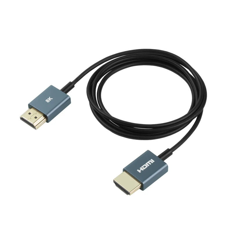 Gold-Plated-Ultra-thin-Flexible-OD-2.5mm-HDMI-to-Micro-mini-HDMI-HDMI-Coaxial-Cable-8K-HD-Audio-Video-for-Cameras-Monitors
