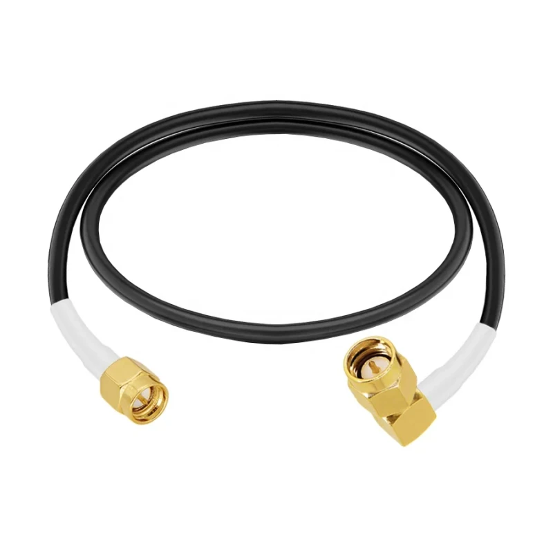 Good-Quality-Flexible-RG086-RG141-RG402-Low-Loss-Rf-Coaxial-Cable-Right-Angle-SMA-Male-to-SMA-Male-Connector-for-Communication