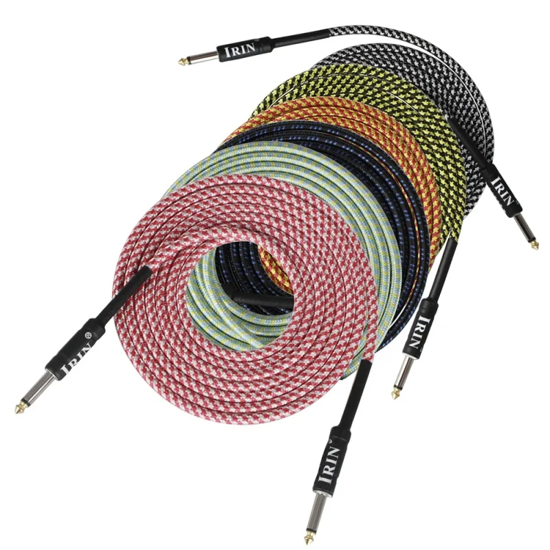 Guitar-Bass-Musical-Instrument-Audio-Transmission-Cable-6.35mm-Double-head-Connector-3M-High-fidelity-AUX-Audio-Cable