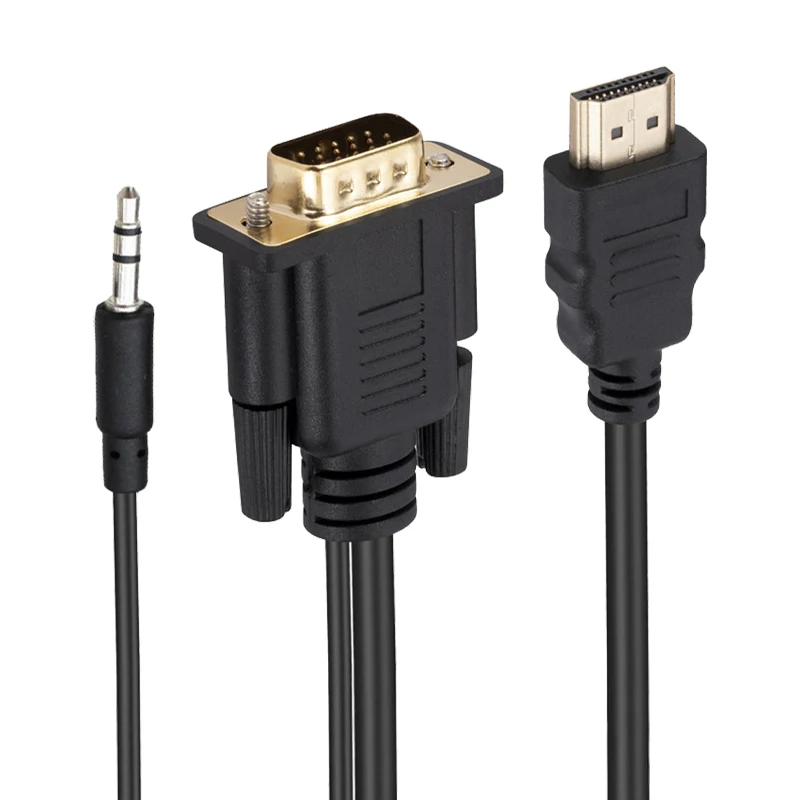HD-to-VGA3.5mm-AUX-Set-Top-Box-HD-High-Definition-Interface-to-Monitor-1.8M-Audio-and-Video-Adapter-Cable