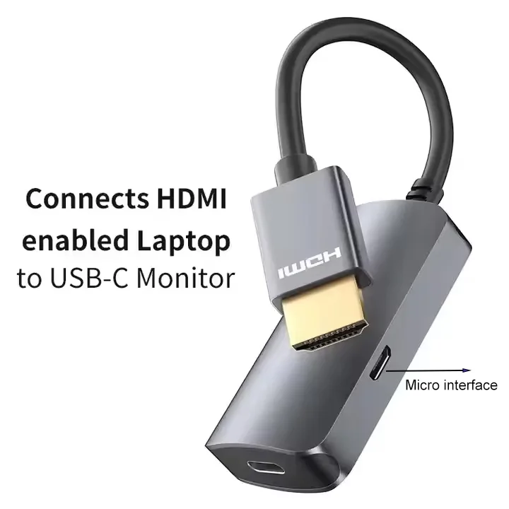HDMI-Capture-USB-C-Audio-Video-Cable-4K-60Hz-HDMI-to-Type-C-USB-C-Female-Adapter-with-DV-5V-Audio-Video-Converter