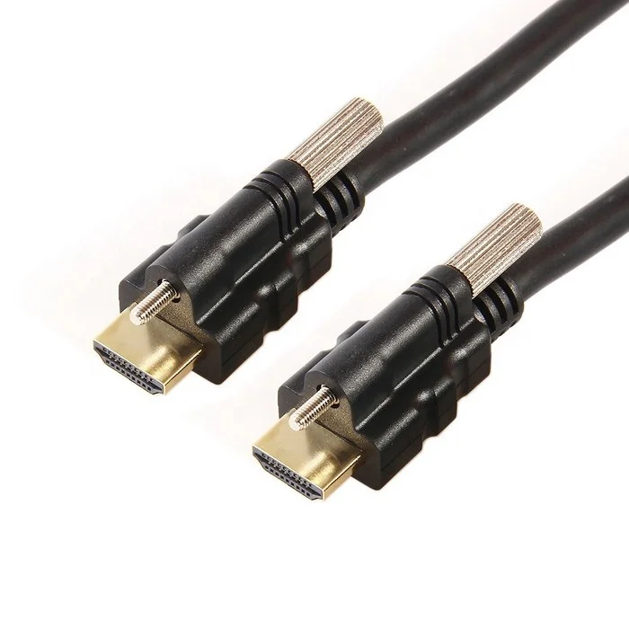 HDMI-HDTV-2.0-Male-to-Male-Audio-Video-Cable-with-Lock-Screws-Panel-Mount-Connector-HDMI-Type-1m-1.5m-2m-3m-5m-8m