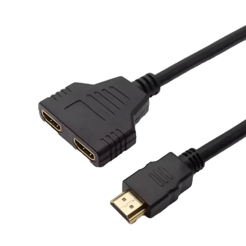 HDTV-1080P-1-in-2-Out-Video-Splitter-Cable-Male-to-Dual-Female-Adapter-Converter-for-TV-PC-Monitor-Projector