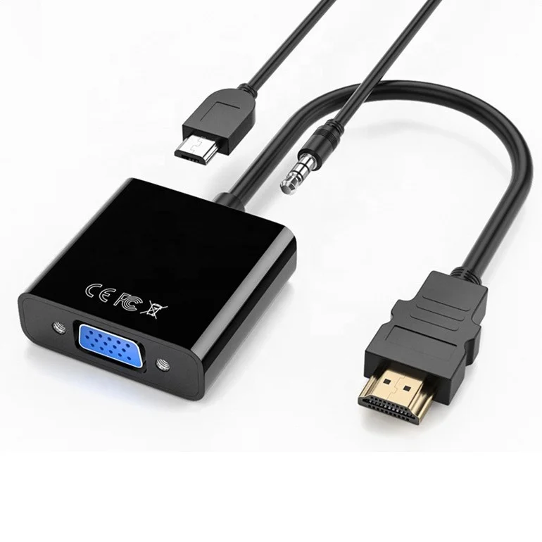 HGMI-to-VGA-HD-Conversion-Cables-HDTV-to-VGA-PVC-Jacket-Monitor-Computer-Projector-HD-VGA-in-Stock