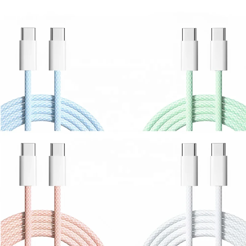 HNT-Usb-c-Cable-2M-3A-Nylon-Braided-Charger-Cable-Type-C-to-Type-C-Cable-60W-Fast-Data-Cable-for-Apple-15-16-Pro-Max-USB-C-Cable