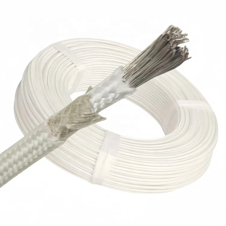 Heat-Resistant-Cable-800-Degree-Pure-Nickel-High-Temperature-Wire-Fiberglass-Braid-Mica-Resistant-Wire