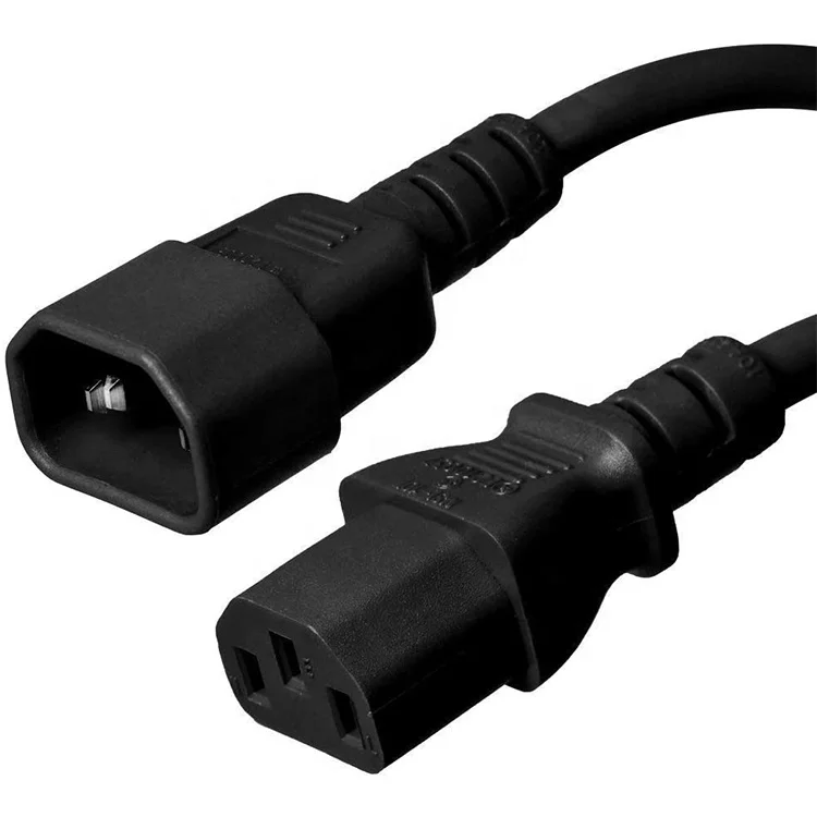 Heavy-Duty-13A-14AWG-Copper-PVC-Power-Extension-Cord-IEC-320-C14-to-IEC-320-C13-4-ft-for-Indoor-Outdoor-Use