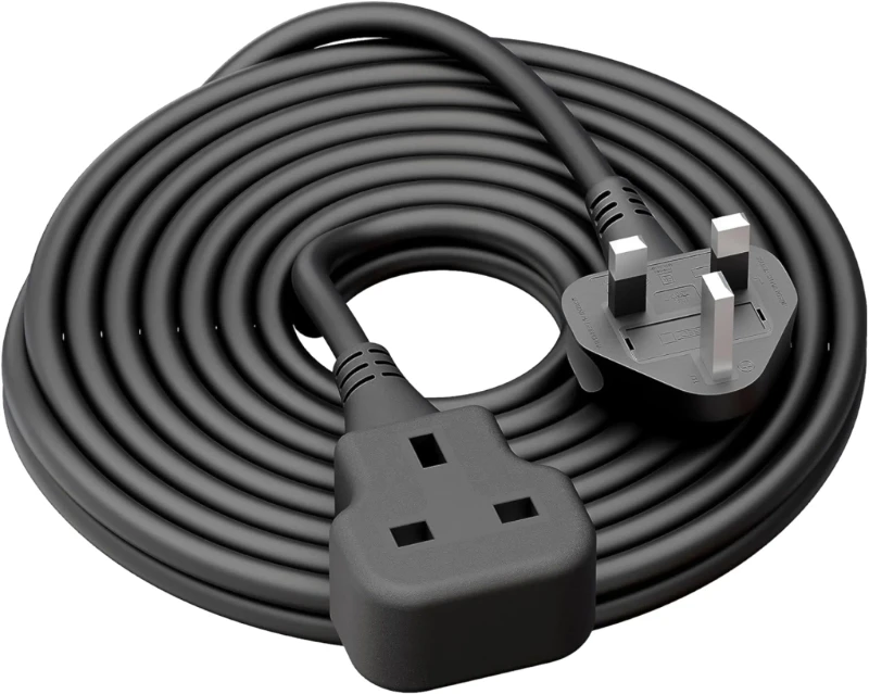 Heavy-Duty-SJTO-Wire-Type-Extension-Cords-Home-Appliance-BS-Male-IEC-Female-Ends-1.5m-Custom-Length-Copper-PVC-300V-Rated