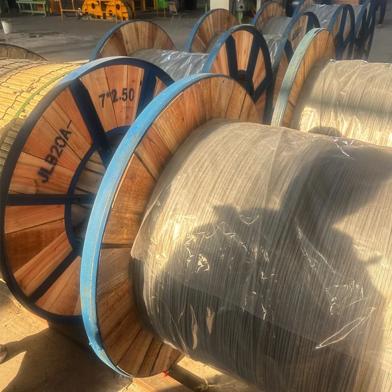 High-Carbon-Aluminum-Clad-Steel-Wire-Round-Wire-for-Power-Transmission-Lines
