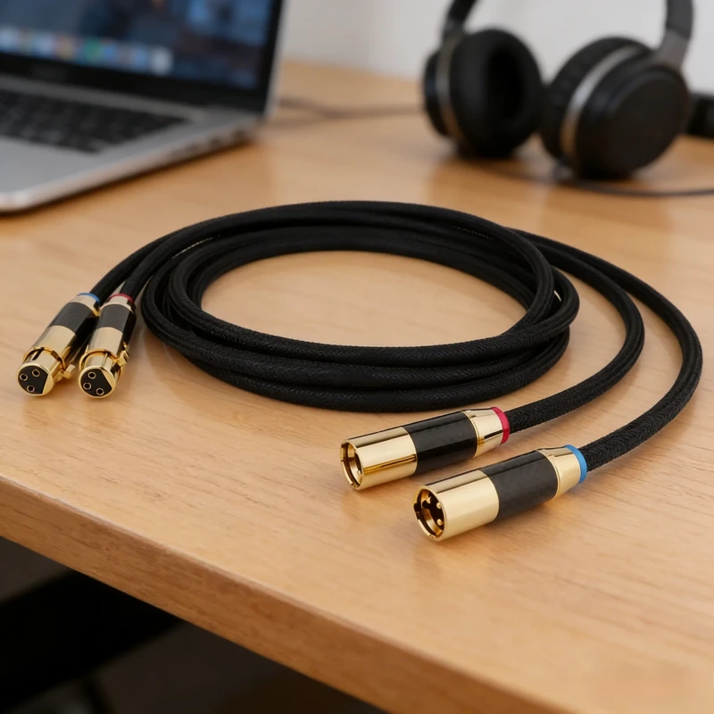 High-End-Audio-XLR-Snake-Cable-Male-Female-Balance-Wire-Microphone-Projector-Speaker-Use-Bare-Copper-Conductor