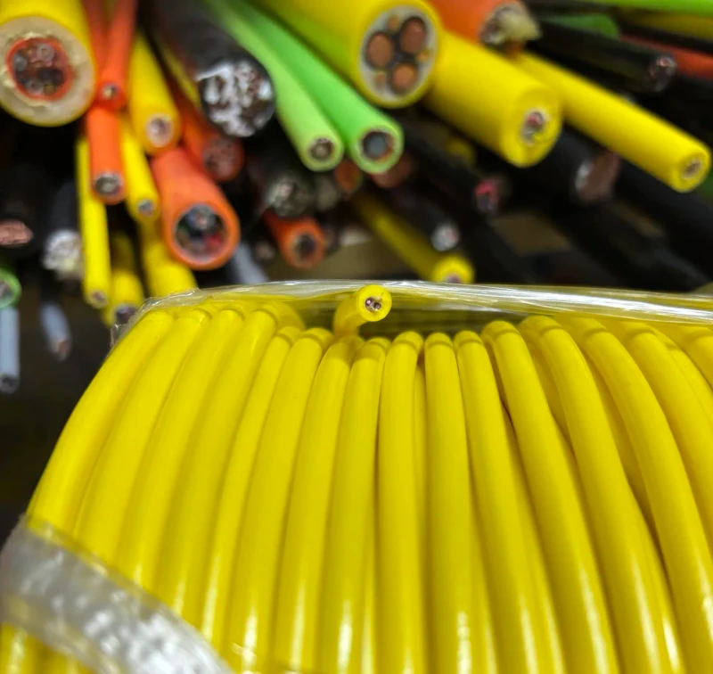 High-Flexible-Watertight-Zero-Buoyant-PUR-Jacket-Tether-Braided-Tinned-Copper-Braid-Shield-Aluminium-Foil-Shield-for-Underwater