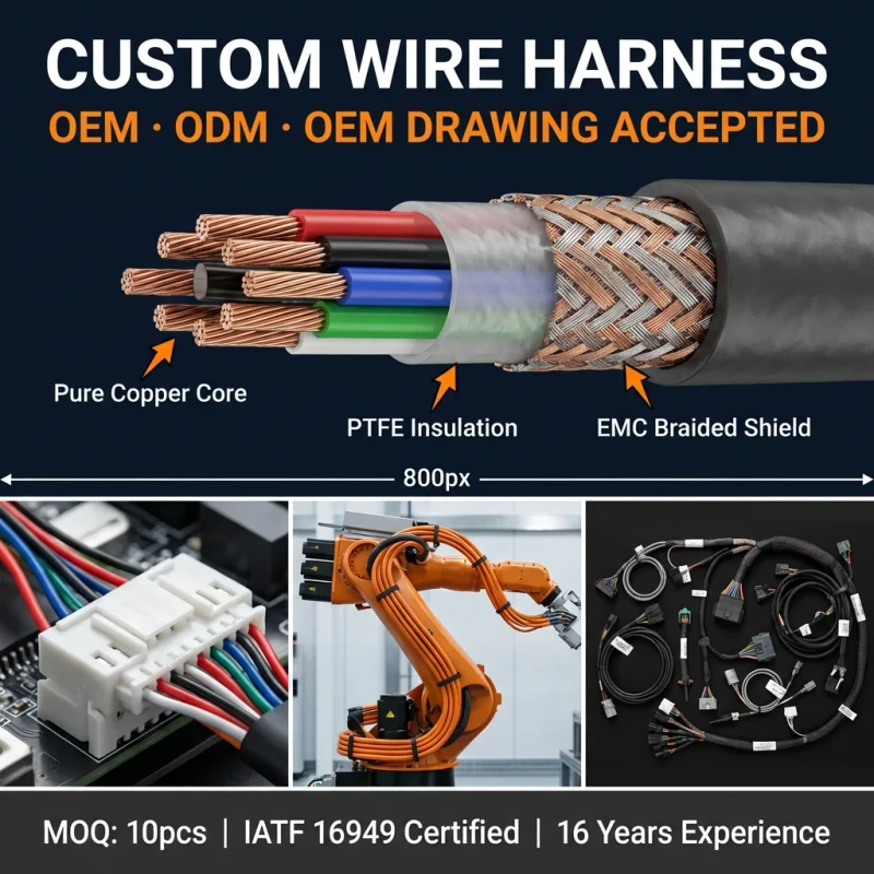 High-Performance-Custom-Automotive-Wire-Harness-Engine-Cable-Assembly-Industrial-Wiring-Loom-IATF-16949-ISO-9001-UL