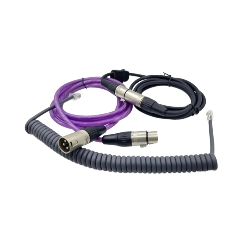 High-Quality-3Pin-XLR-Male-to-XLR-Female-1m-High-PBT-Insulated-Balanced-Microphone-Wiring-Harness-with-PET-PVC-Insulation