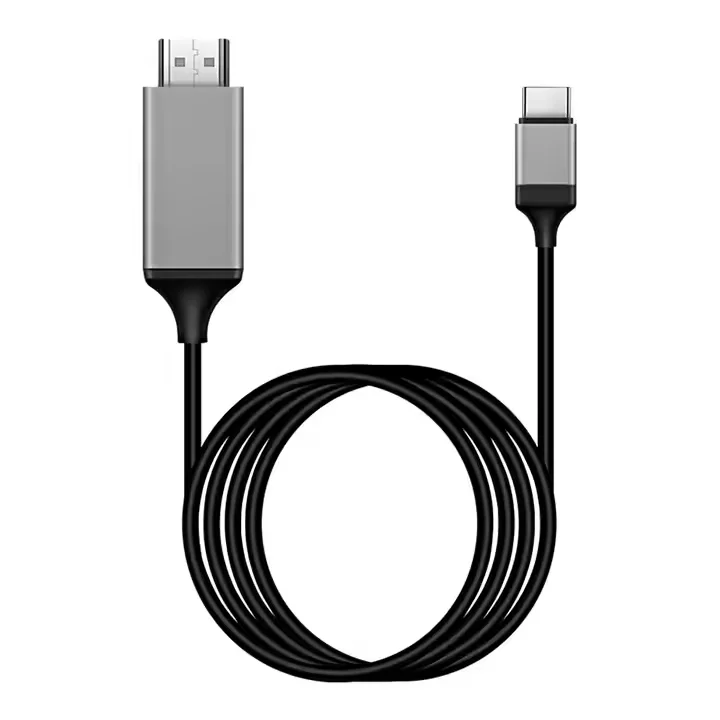 High-Quality-Braid-Shielded-PVC-Jacket-Type-C-HDTV-4K-30Hz-Cable-for-Projector-Speaker-Mobile-Phone-TV-Microphone-Monitor-1.8M