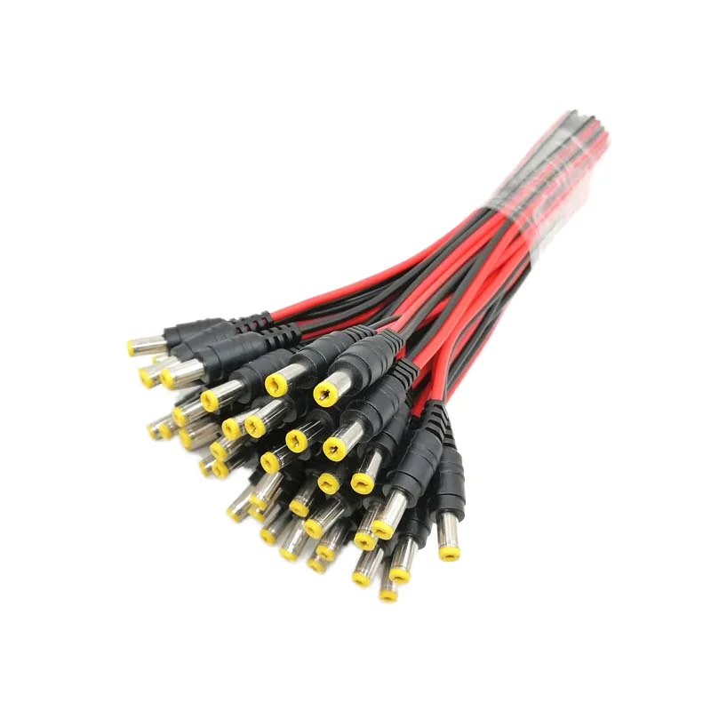 High-Quality-Copper-Two-Core-12V-1-0.75-mm-Power-Cords-Customizable-Length-PVC-Tail-Extension-Industrial-Use