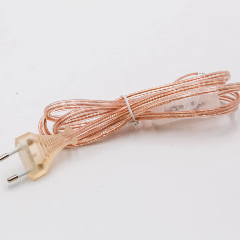 High-Quality-EU-Two-Pins-pink-Color-Special-Power-Cable-Designed