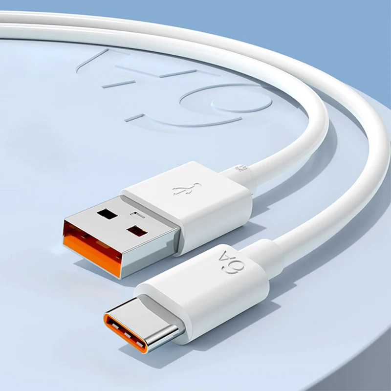 High-Quality-Super-Flexible-USB-Type-C-Cables-6A-Fast-Charging-1m-Length-PVC-Braid-for-IOS-Earphone