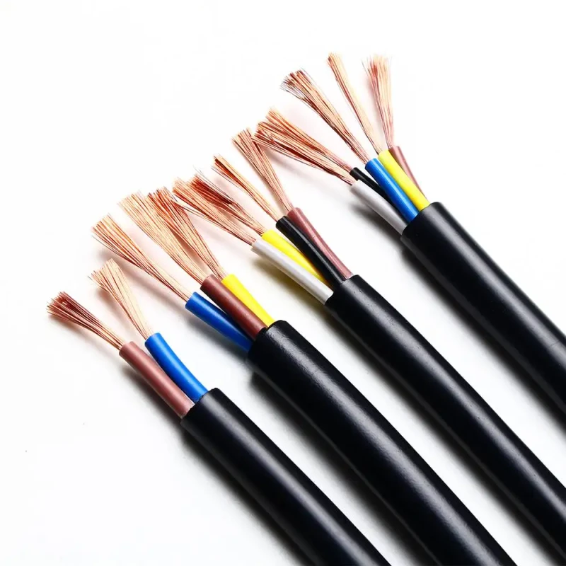 High-Resistance-600V-Flat-Stranded-Copper-Core-Electric-Wires-Cables-PVC-Insulation-Sheath-for-Building-Applications